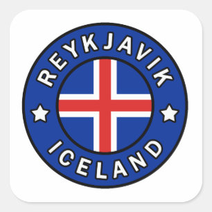Reykjavik Iceland Square Sticker