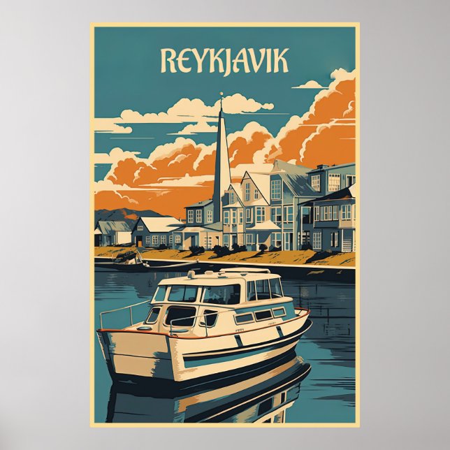 Reykjavik, Iceland, Travel  Poster (Front)
