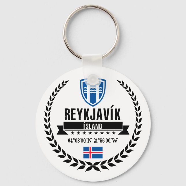 Reykjavík Key Ring (Front)