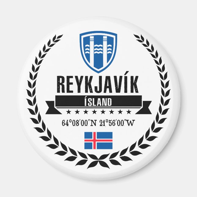 Reykjavík Magnet (Front)