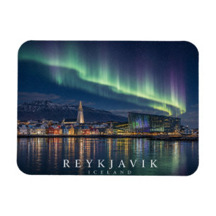Reykjavik Northern Lights Magnet