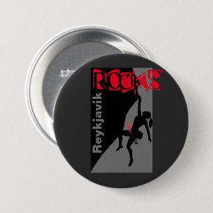 Reykjavik Rocks 7.5 Cm Round Badge