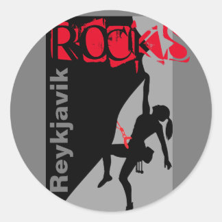 Reykjavik Rocks Classic Round Sticker