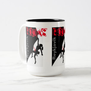 Reykjavik Rocks Two-Tone Coffee Mug