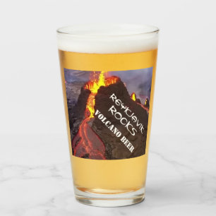 Reykjavik Rocks Volcano Beer   Glass