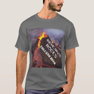 Reykjavik Rocks Volcano Beer T-Shirt