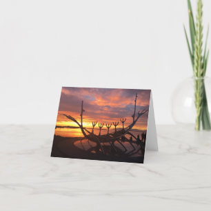 reykjavik sunset notecard #2