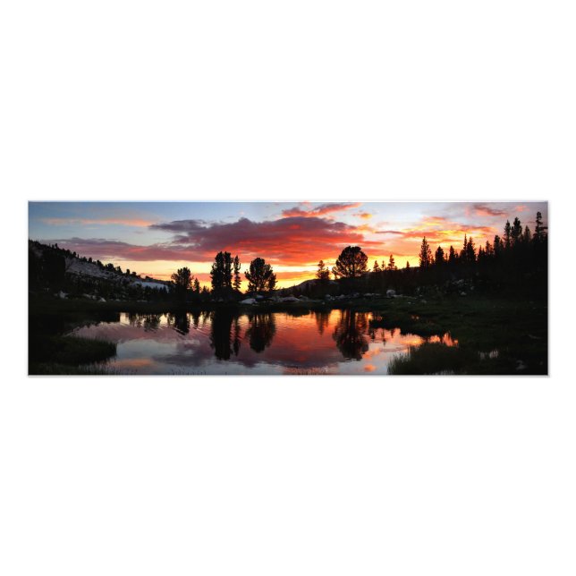 Reymann Lake Sunset - Yosemite Photo Print (Front)
