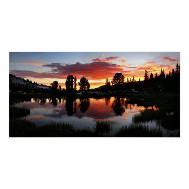 Reymann Lake Sunset - Yosemite Poster (Front)