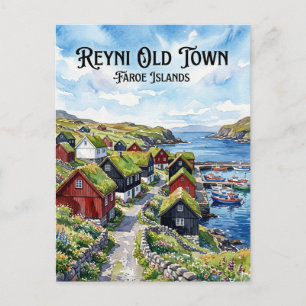 Reyni Faroe Islands Postcard