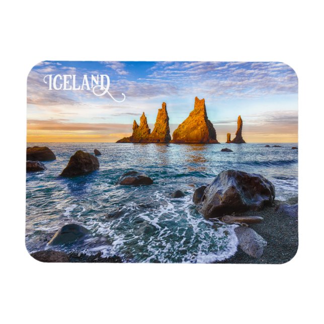 Reynisfjara Beach, Iceland Magnet (Horizontal)