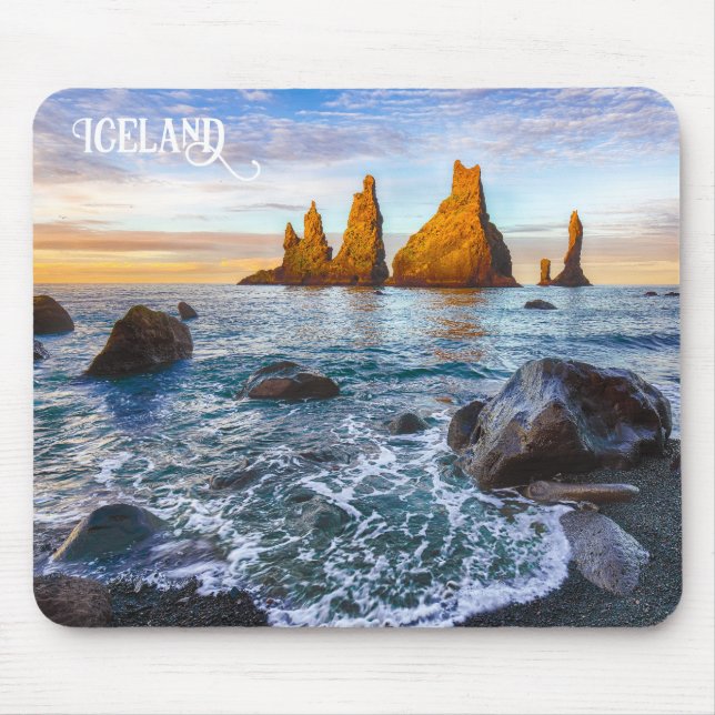 Reynisfjara Beach, Iceland Mouse Mat (Front)