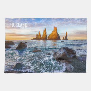 Reynisfjara Beach, Iceland Tea Towel