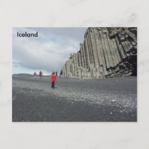 Reynisfjara black sand beach, Iceland Postcard