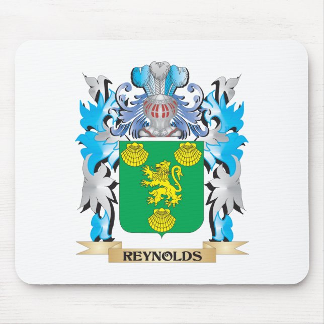 Reynolds Coat of Arms - Family Crest Mouse Mat (Front)