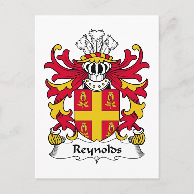 Reynolds Family Crest Postcard (Front)