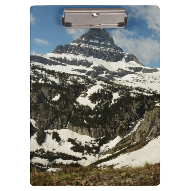 Reynolds Mountain from Logan Pass at Glacier Park Clipboard (Front)