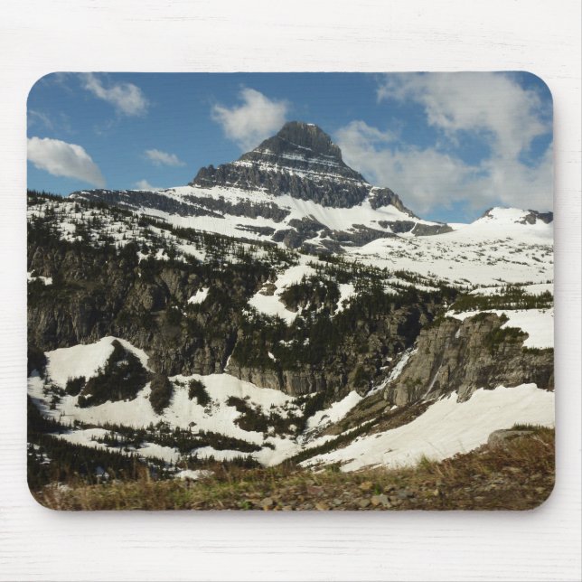 Reynolds Mountain from Logan Pass at Glacier Park Mouse Mat (Front)
