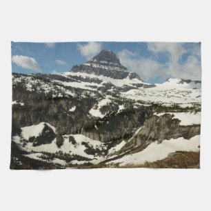 Reynolds Mountain from Logan Pass at Glacier Park Tea Towel
