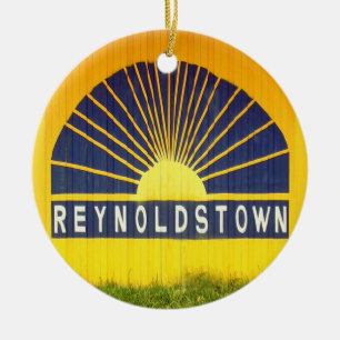 Reynoldstown,Atlanta,Georgia,Merry Christmas Y'all Ceramic Tree Decoration