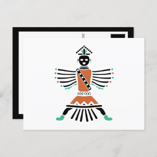 rez knifewing warrior postcard