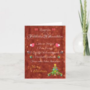 Rezept für fröhliche Weihnachten! Card