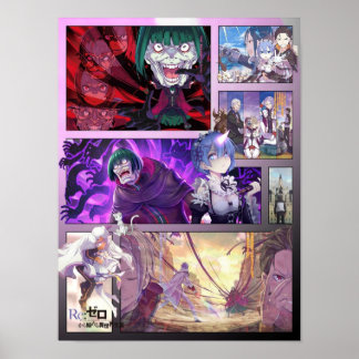 ReZero  Betelgueuse Rem y Subaru Poster