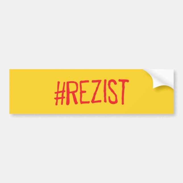 rezist romania political slogan resist protest sym bumper sticker (Front)