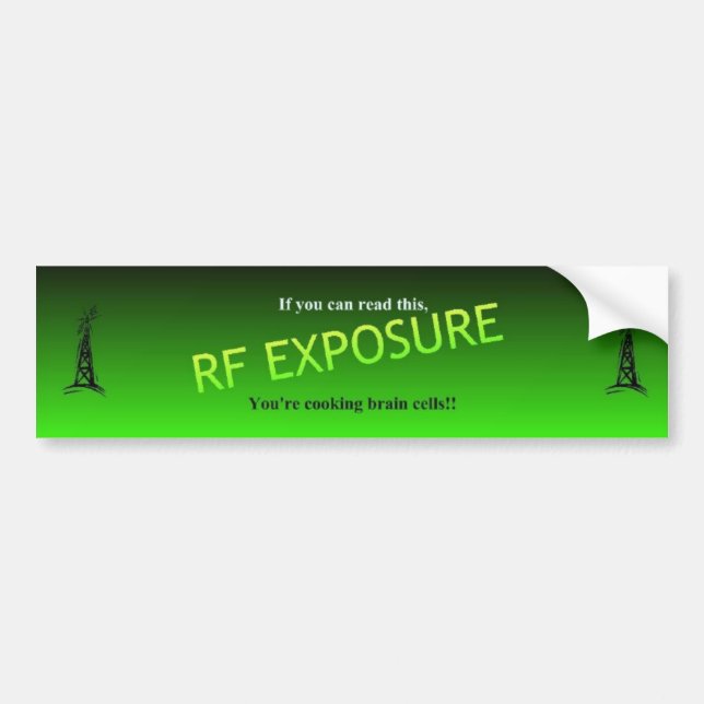 RF Exposure Bumper Sticker (Front)