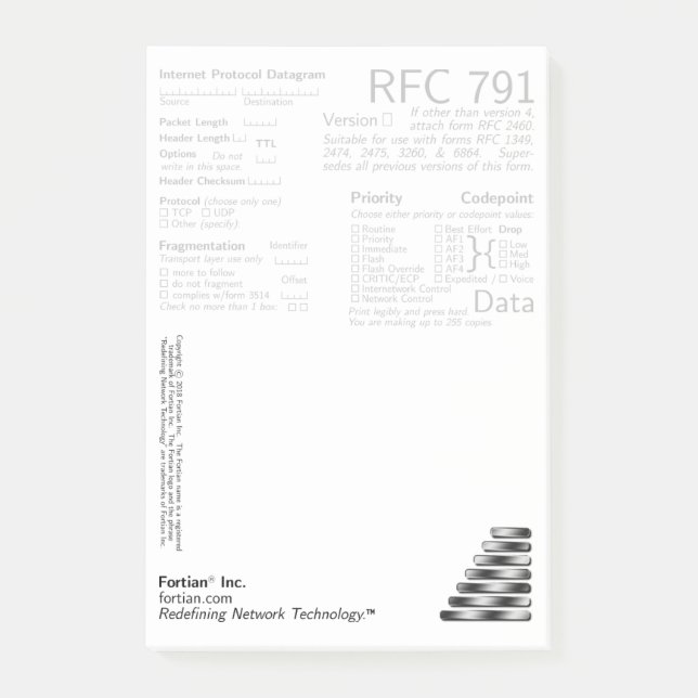 RFC 791 Post-Its Post-it Notes (Front)