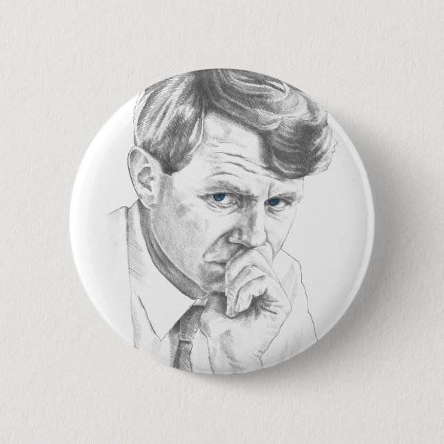 RFK 50-Year Anniversary 6 Cm Round Badge (Front)