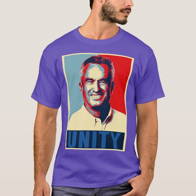 RFK JR For Unity 2024 Robert Kennedy Jr Obama Post T-Shirt (Front)