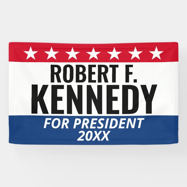 RFK JR Kennedy for President - Campaign Banner (Horizontal)