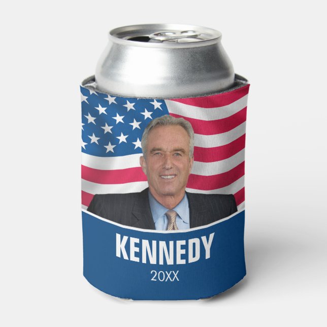 RFK JR - Robert Kennedy Photo 2024 Can Cooler (Can Front)