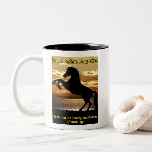RFM logo 1 Two-Tone Coffee Mug (With Donut)