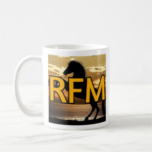 RFM logo horse and sunset/sunrise Coffee Mug