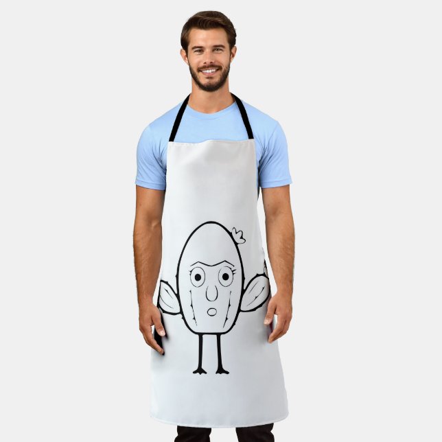 RG RA Egg Art Apron (Worn)