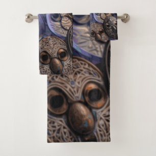 RG RA Egg Art Bath Towel Set