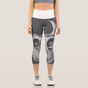 RG RA Egg Art Capri Leggings