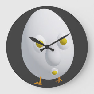 RG RA Egg Art Large Clock