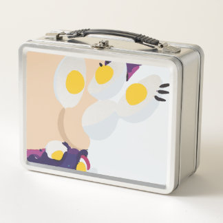 RG RA Egg Art Metal Lunch Box