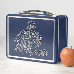 RG RA Egg Art Metal Lunch Box