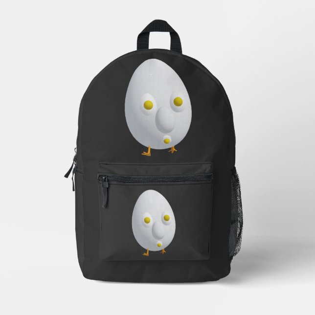RG RA Egg Art Printed Backpack (Front)