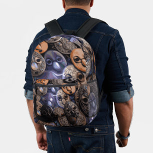 RG RA Egg Art Printed Backpack