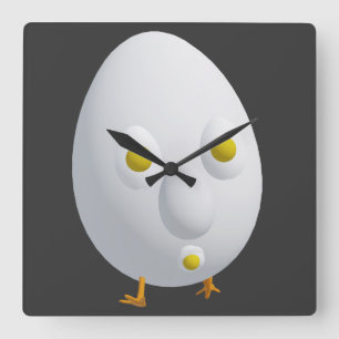 RG RA Egg Art Square Wall Clock