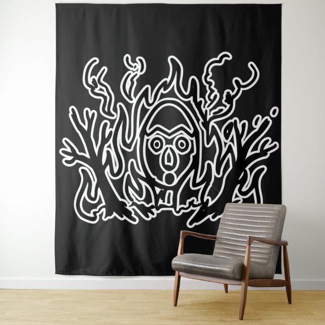 RG RA Egg Art Tapestry (In Situ)