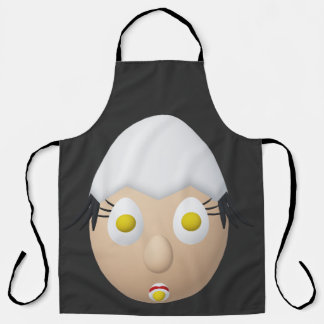 RG & RA Quirky Egg Character Cute Design Apron