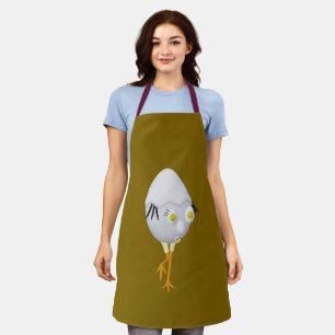 RG & RA Quirky Egg Character Cute Design Apron
