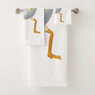 RG & RA Quirky Egg Character Cute Design Bath Towel Set