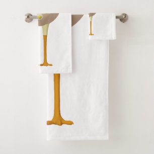 RG & RA Quirky Egg Character Cute Design Bath Towel Set